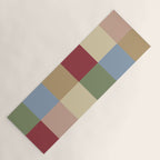 Bold Vintage Checks Pattern - Large XXI Yoga Mat Gallery Image 1