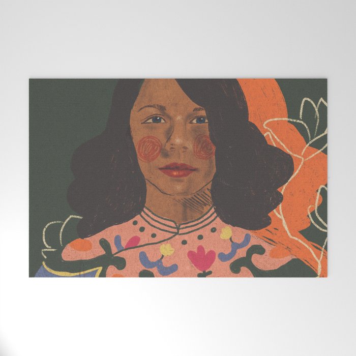 Tretchikoff lady Welcome Mat Gallery Image 1