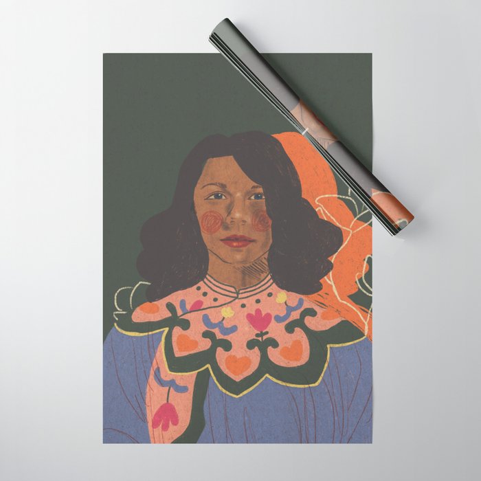 Tretchikoff lady Wrapping Paper Gallery Image 1