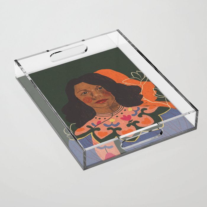 Tretchikoff lady Acrylic Tray Gallery Image 1