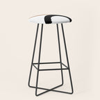 Beige and Black Collage Stool Gallery Image 1