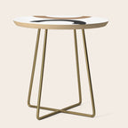 Beige and Black Collage Side Table Gallery Image 1