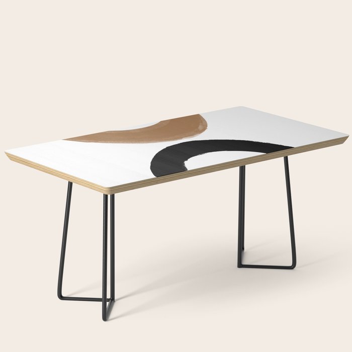 Beige and Black Collage Coffee Table Gallery Image 1