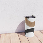 Beige and Black Collage Travel Mug Gallery Image 4