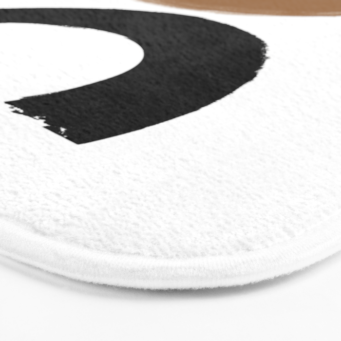 Beige and Black Collage Bath Mat Gallery Image 3