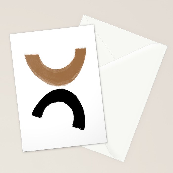 Beige and Black Collage Stationery Card Gallery Image 2