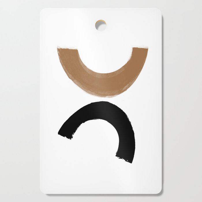 Beige and Black Collage Cutting Board Gallery Image 1