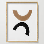 Beige and Black Collage Serving Tray Gallery Image 1