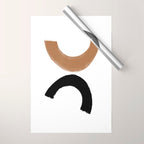 Beige and Black Collage Wrapping Paper Gallery Image 1