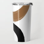 Beige and Black Collage Travel Mug Gallery Image 2