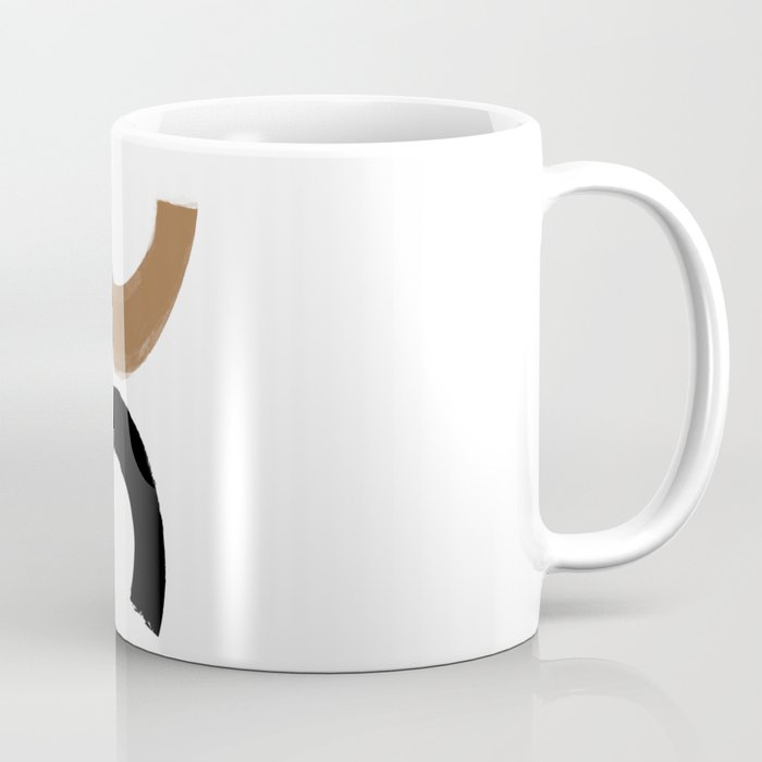 Beige and Black Collage Coffee Mug Gallery Image 1