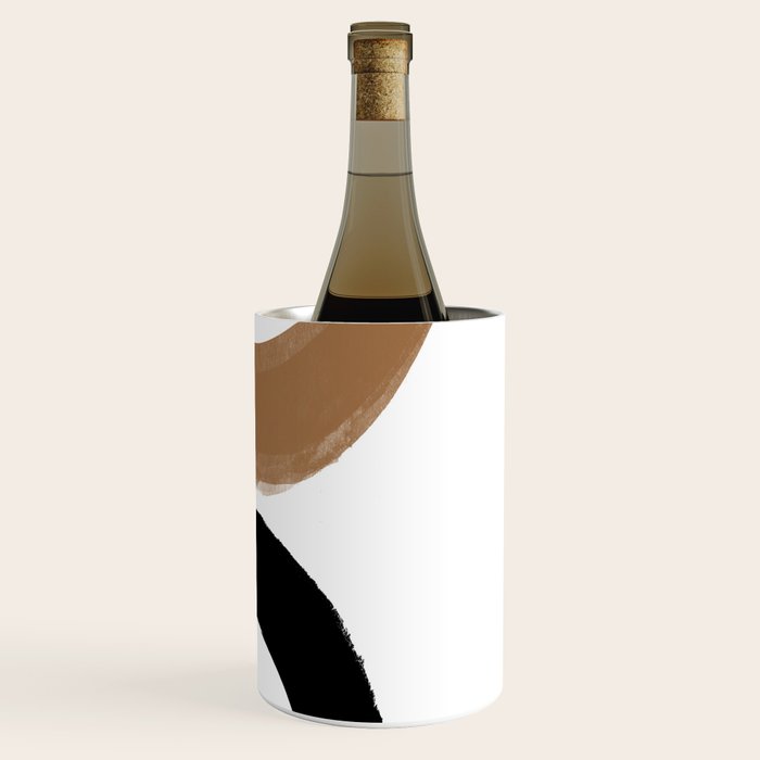Beige and Black Collage Wine Chiller Gallery Image 3