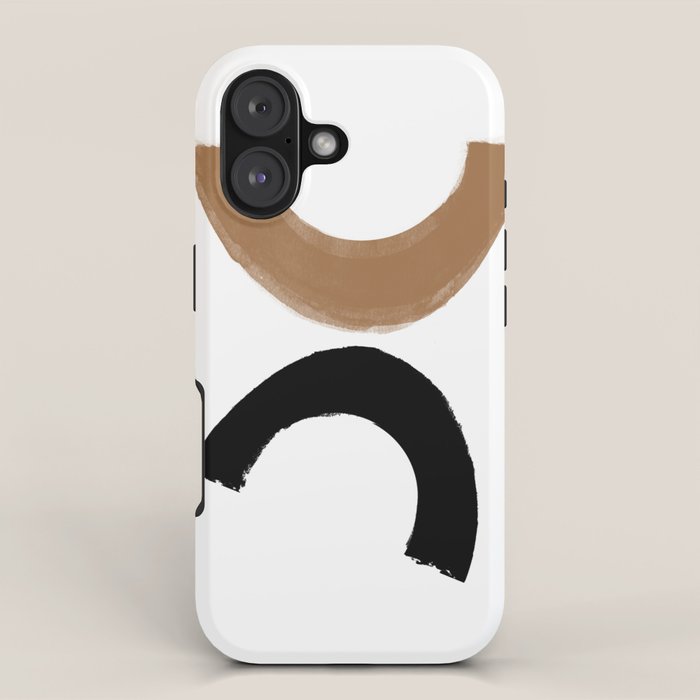Beige and Black Collage iPhone Case Gallery Image 1