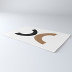Beige and Black Collage Rug Gallery Image 3