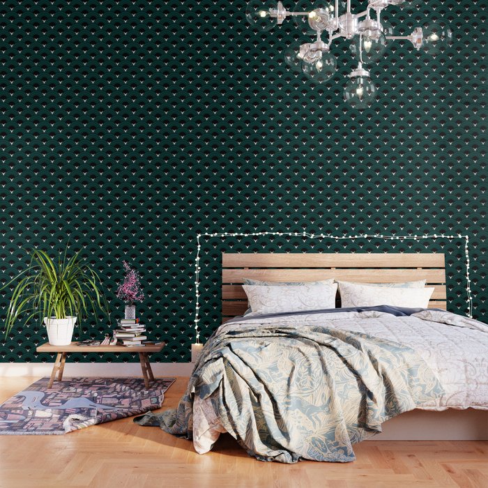 Art Deco Shell Print Wallpaper Gallery Image 3