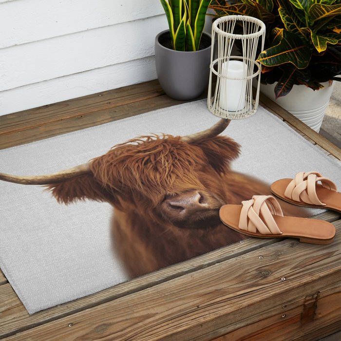 Highland Cow - Colorful Outdoor Rug Gallery Image 2