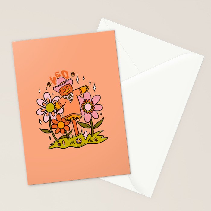 Leo Scarecrow Stationery Card Gallery Image 2