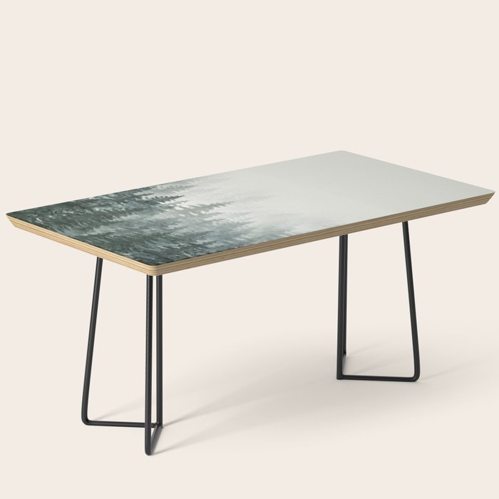 Foggy Pine Trees 3 Coffee Table Gallery Image 1