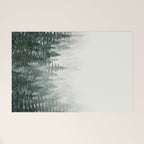 Foggy Pine Trees 3 Welcome Mat Gallery Image 1