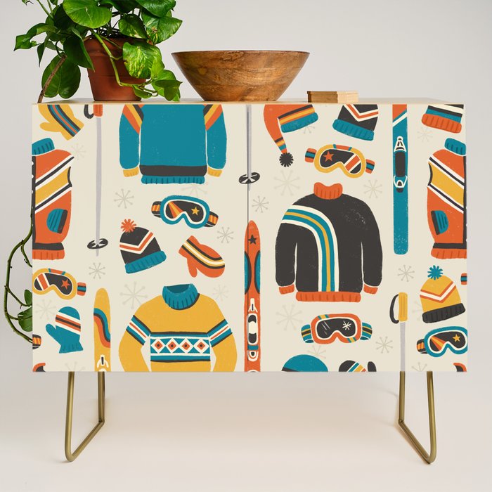 Vintage Skiwear Credenza Gallery Image 1