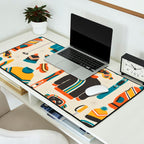 Vintage Skiwear Desk Mat Gallery Image 2