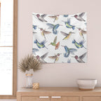 Hummingbirds Wall Tapestry Gallery Image 2