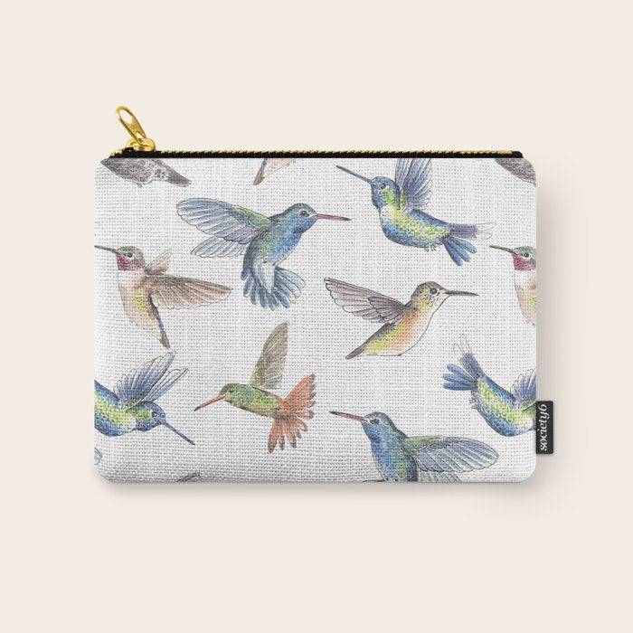 Hummingbirds Carry All Pouch Gallery Image 1