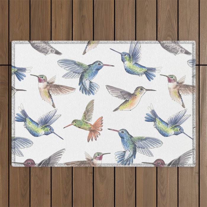 Hummingbirds Outdoor Rug Gallery Image 1