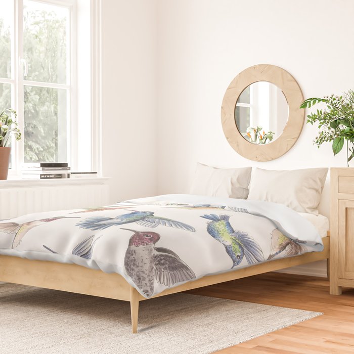 Hummingbirds Duvet Cover Gallery Image 2