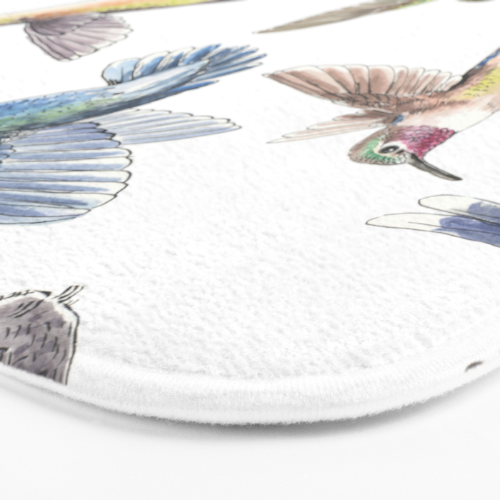 Hummingbirds Bath Mat Gallery Image 3