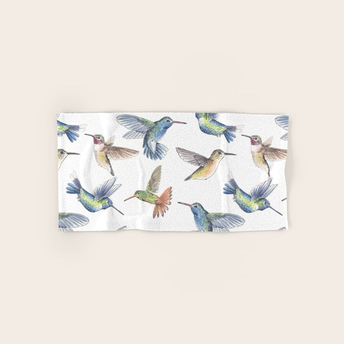 Hummingbirds Bath Towel Gallery Image 1