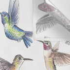 Hummingbirds Wall Tapestry Gallery Image 3