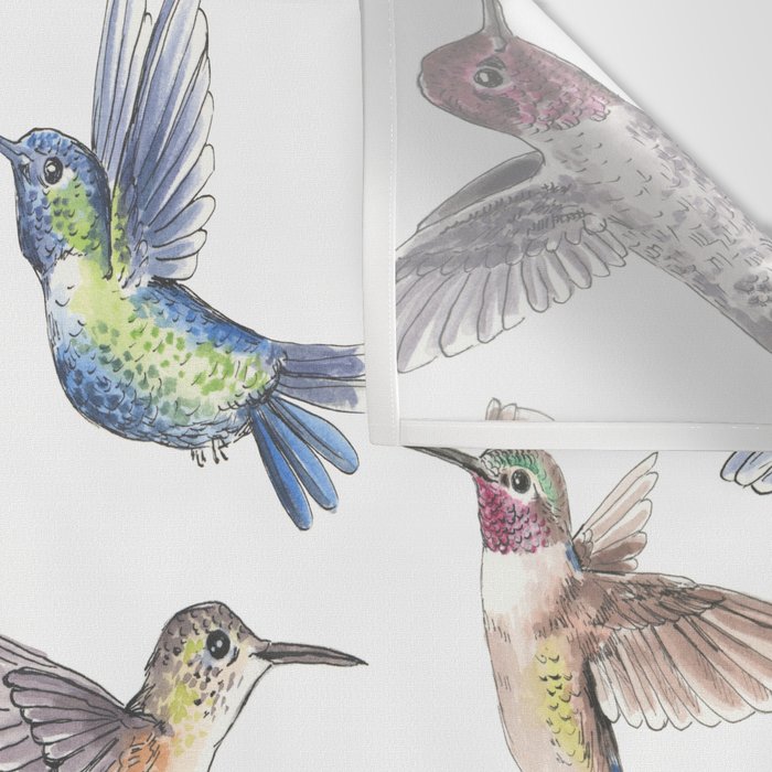 Hummingbirds Wall Tapestry Gallery Image 3