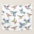 Hummingbirds Wall Tapestry Gallery Image 4