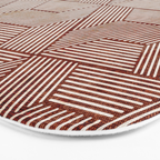 cadence triangles - rust Bath Mat Gallery Image 3