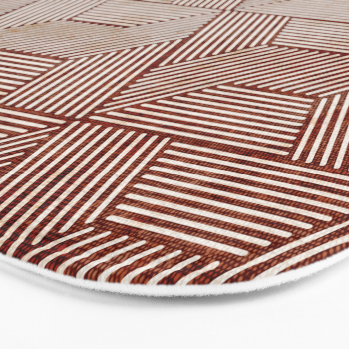 cadence triangles - rust Bath Mat Gallery Image 3