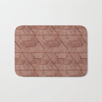 cadence triangles - rust Bath Mat Gallery Image 1