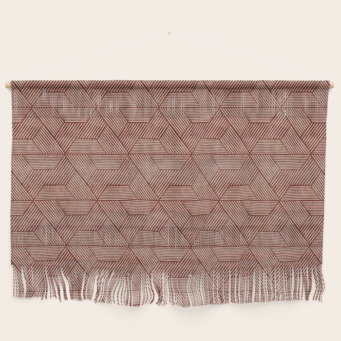 cadence triangles - rust Wall Hanging Gallery Image 1