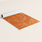 Line Drawing Flowers Yoga Mat Gallery Image 2