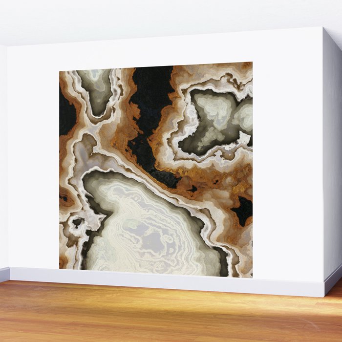 Ivory Agate Abstract Wall Mural Gallery Image 2