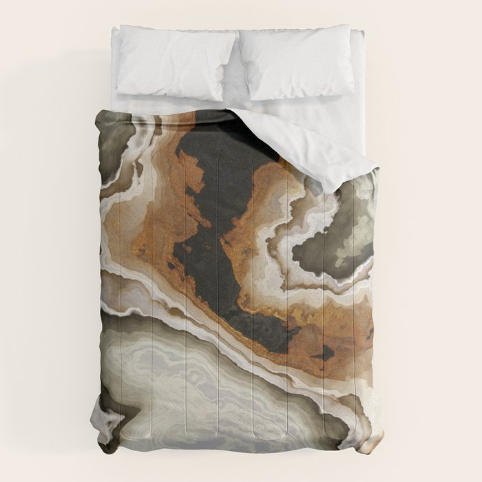 Ivory Agate Abstract Comforter Gallery Image 1