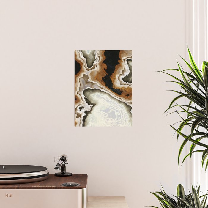Ivory Agate Abstract Poster Gallery Image 2