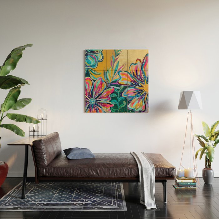 EttaVee Gilded Garden Wood Wall Art Gallery Image 2