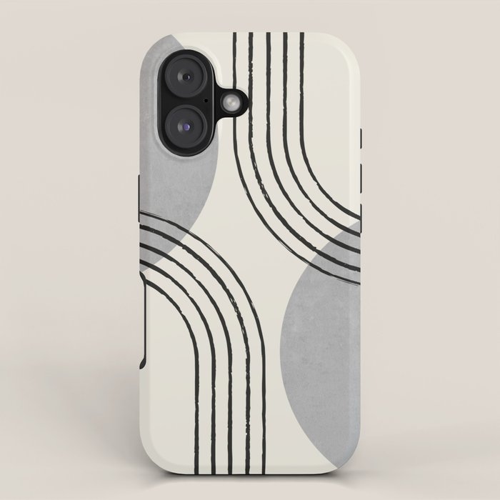 Sun Arch Double - Grey iPhone Case Gallery Image 1