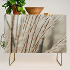 Neutral Botanical Abstract 2 x autumn plant photograph Credenza Gallery Image 1