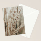 Neutral Botanical Abstract 2 x autumn plant photograph Stationery Card Gallery Image 2
