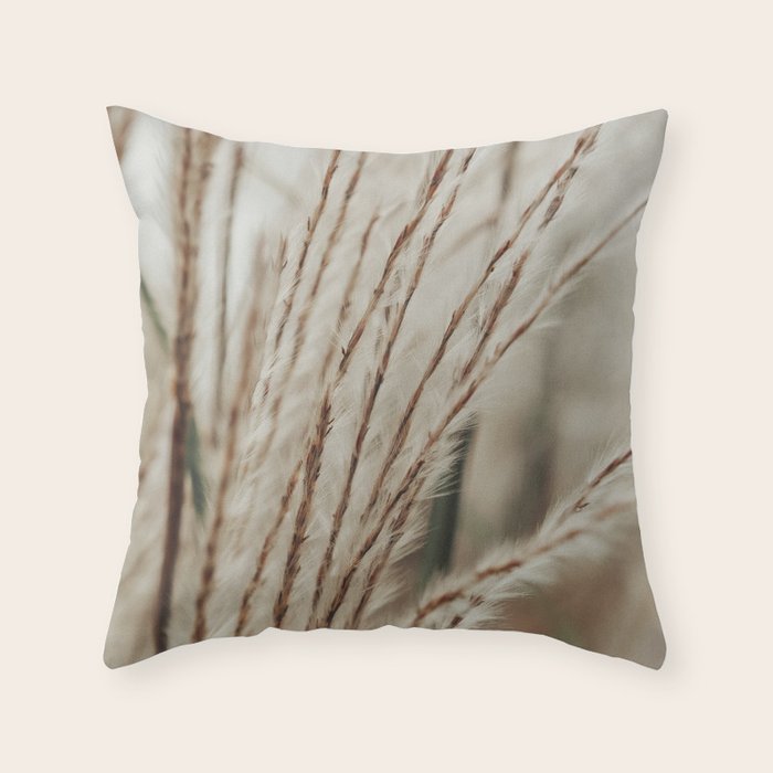 Neutral Botanical Abstract 2 x autumn plant photograph Throw Pillow Gallery Image 6
