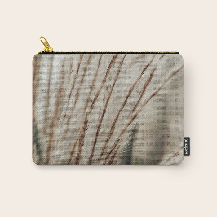 Neutral Botanical Abstract 2 x autumn plant photograph Carry All Pouch Gallery Image 1