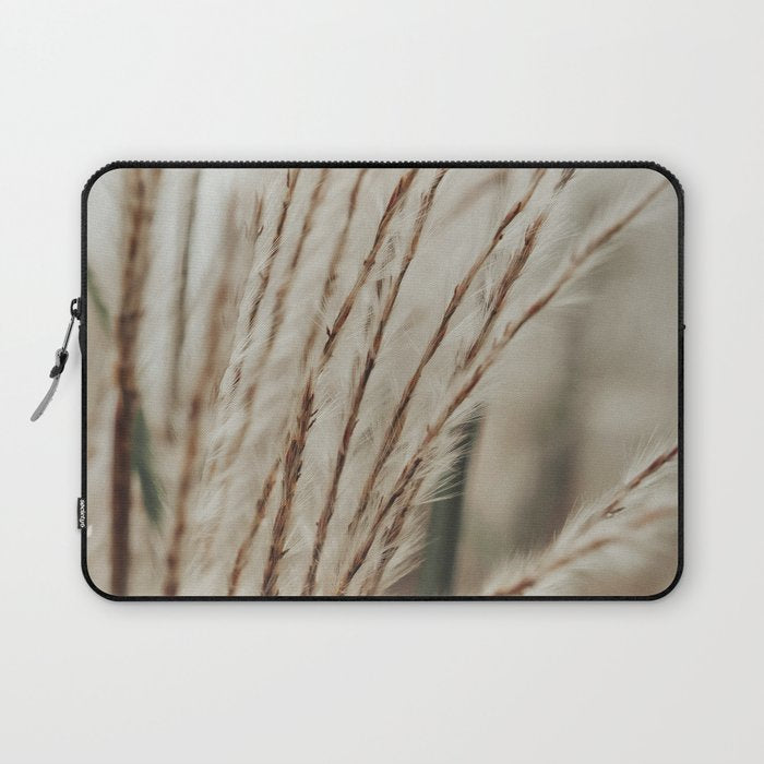 Neutral Botanical Abstract 2 x autumn plant photograph Laptop Sleeve Gallery Image 1