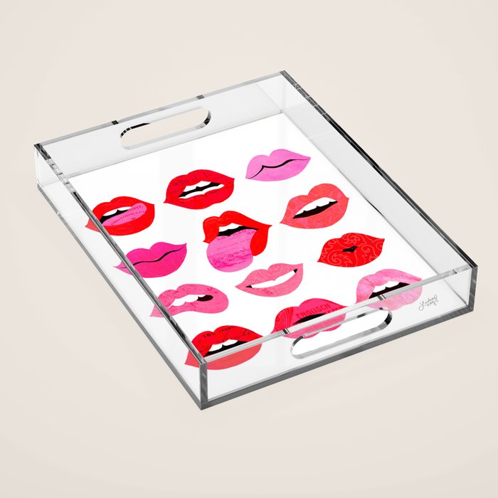 Lips of Love Acrylic Tray Gallery Image 1
